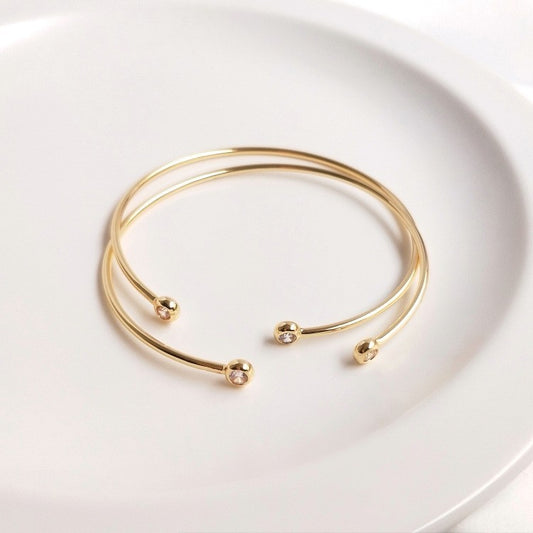 Stella 14K Gold Plating Inlaid Zircon Bracelet