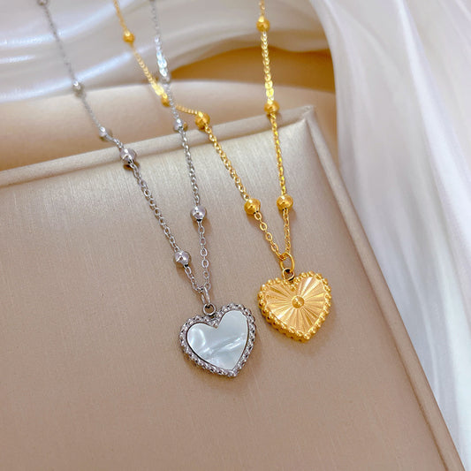 Ava Gold Heart Necklace