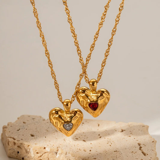 Emma Diamond Heart Necklace
