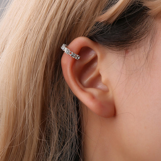 Swarovski Crystalline U-Shaped Clip-On Earrings
