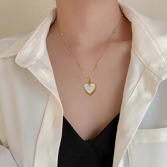 Ava Gold Heart Necklace