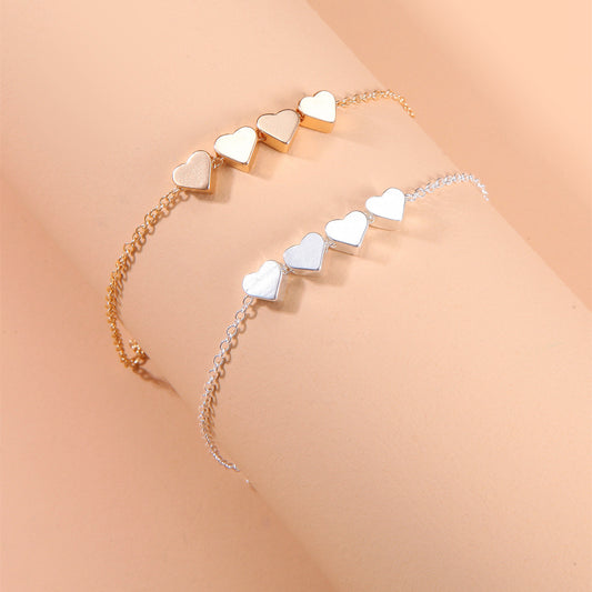 Fashion Love Pendant Simple Bracelet